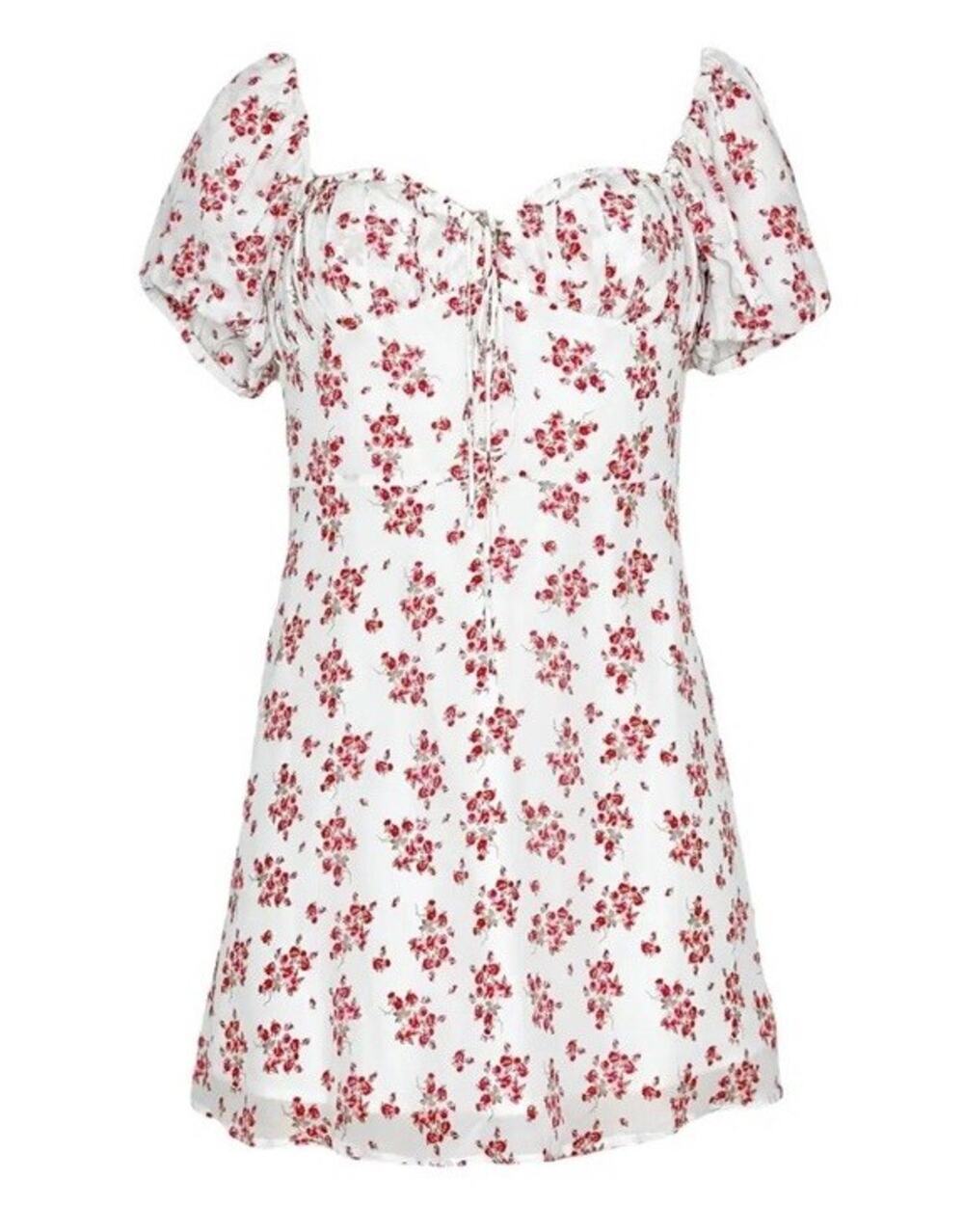 Realisation Par The Venus Pleasures Floral 100% Silk Mini Dress Large L